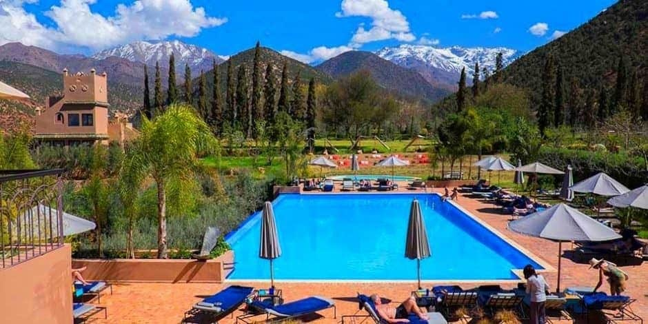 kasbah tamadot in atlas mountains