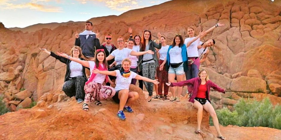 tourists in dades valley