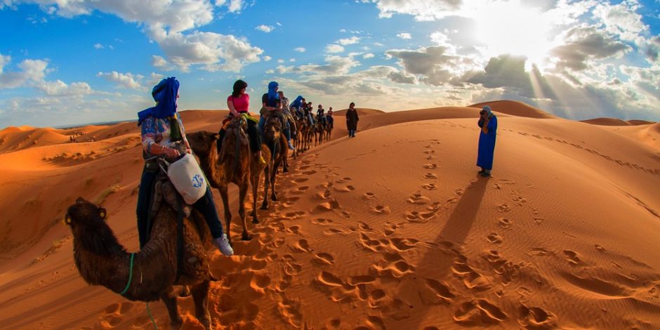 camel ride in merzouga desert